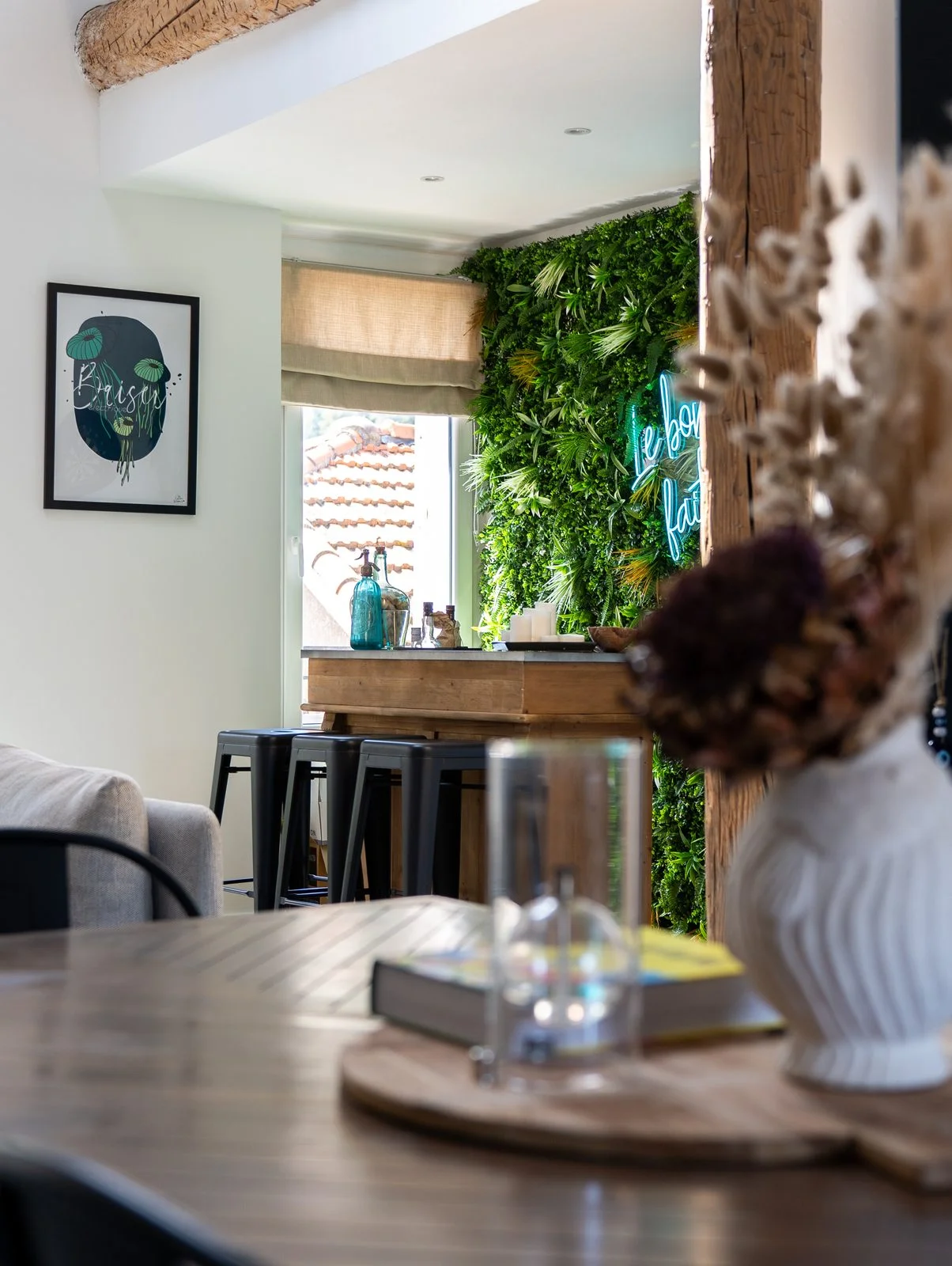 Détail de la pièce de vie, appartement à Hyères
