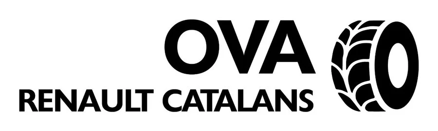 Proposition de logo 3 pour Renault Catalans, monogramme OVA avec pneu